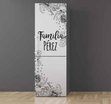 Vinilo para frigorífico dibujo personalizado - TenVinilo