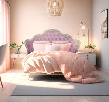 Sticker tête de lit capitonné doux - TenStickers