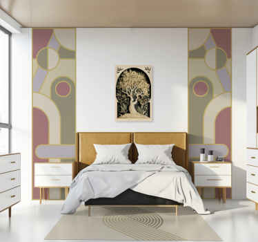 Adesivo forme geometriche circolari colorate - TenStickers