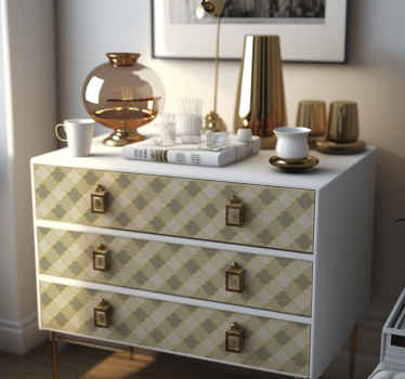 Carta adesiva per mobili figure geometriche art deco - TenStickers