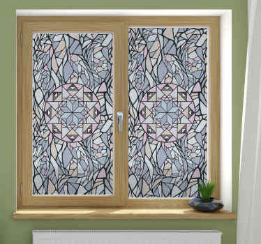 Coloured Glass window sticker - TenStickers