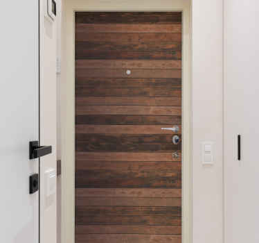 Zaključek lesenih vrat nalepka za vrata - TenStickers