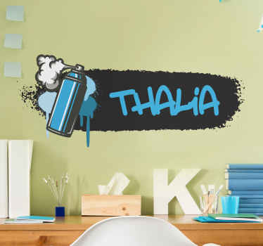 Personlig spraydåse wallsticker dyr - TenStickers
