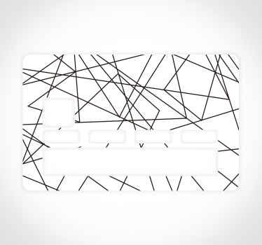 Pegatina para tarjeta de crédito stripes - TenVinilo