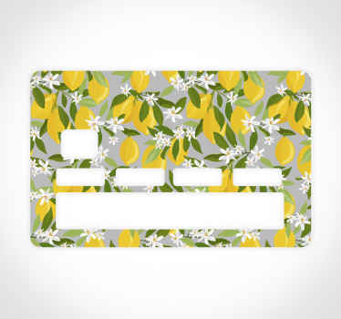 Pegatina para tarjeta de crédito de limonero - TenVinilo