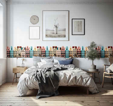 Sticker horizon maisons de gand - TenStickers