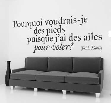 Sticker citation Frida Kahlo - TenStickers