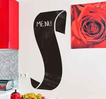 Menu Display Element chalkboard sticker - TenStickers