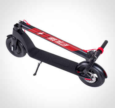 Autocollant trottinette drapeau suisse et nom - TenStickers