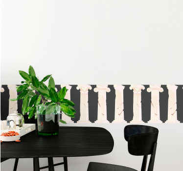 Naklejka na ścianę wzory Antyczne połamane greckie kolumny - TenStickers