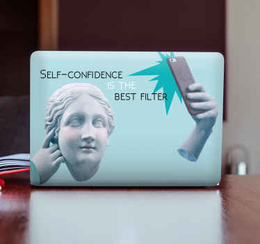 Adesivo per laptop filtro scultura classica - TenStickers