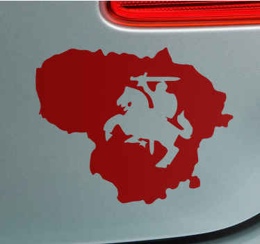 Lietuvos šalies ir vytis automobilio lipdukas - „Tenstickers“