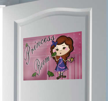 Princess Room Illustration Decal - TenStickers