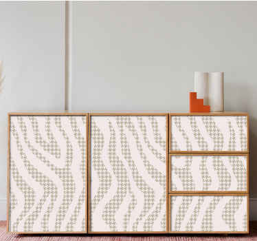 Abstract Wave Pattern decoration wall sticker - TenStickers