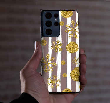Snefnug mønster Samsung klistermærke - TenStickers