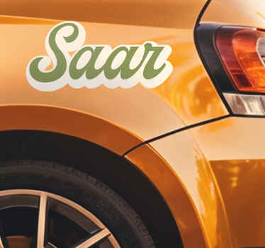 Auto stickers Kalligrafie vintage retro - TenStickers