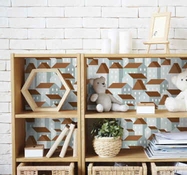 αυτοκόλλητο έπιπλα Εικόνα χωριού - TenStickers