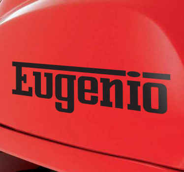 Pegatina coche personalizable estilo Ferrari - TenVinilo