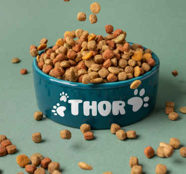 Text Aufkleber 3 Pfoten personalisieren - TenStickers