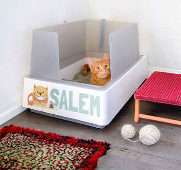 Vinilo caja de arena para gatos - TenVinilo