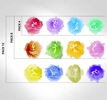 Autocolant sport splash olimpic - TenStickers