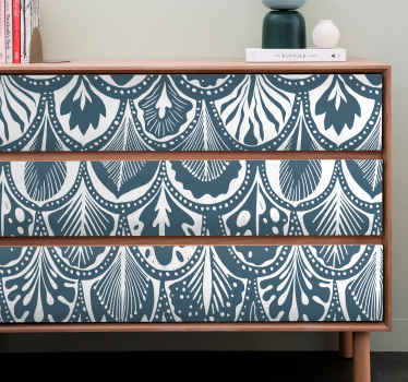 Autocolantes para móveis Pássaros brancos em azul marinho - TenStickers