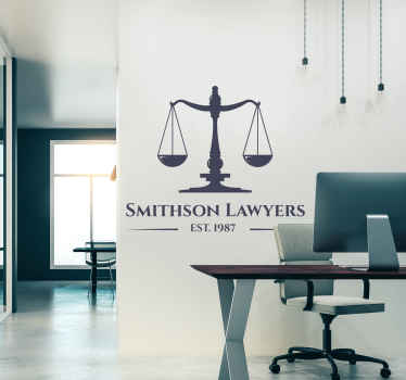 贴纸法律 自定义司法量衡 - TenStickers