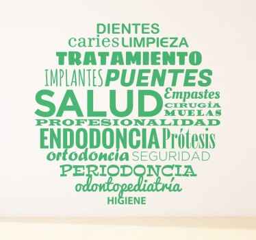 Vinilo decorativo conceptos dentista - TenVinilo