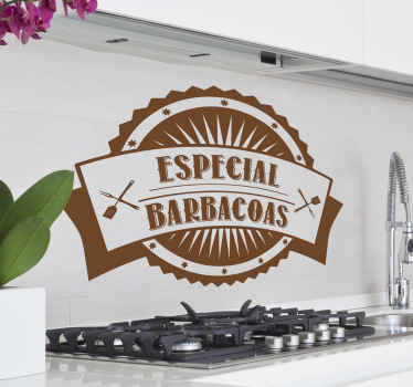 Vinilo decorativo especial barbacoas - TenVinilo