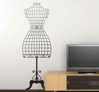 Couture Mannequin Wall Sticker - TenStickers