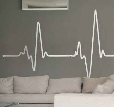 Elektrokardiogramm Aufkleber - TenStickers
