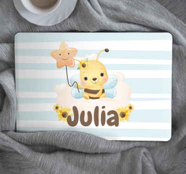 Söpöjä eläimiä mehiläinen nimeltä Läppäritarra - Tenstickers