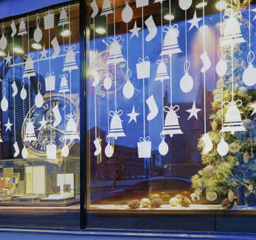 Weihnachten Schaufensteraufkleber - TenStickers