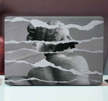 ελληνικό άγαλμα σε σκισμένο χαρτί σε στιλ φορητού υπολογιστή - TenStickers