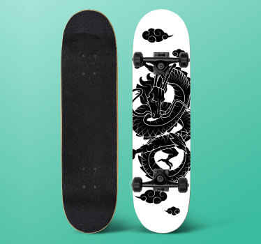 Dragon Skateboard Graphic wall sticker - TenStickers
