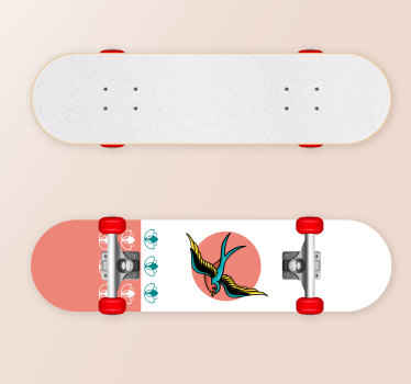 Městská nálepka vlaštovky a lotosových květů - TenStickers