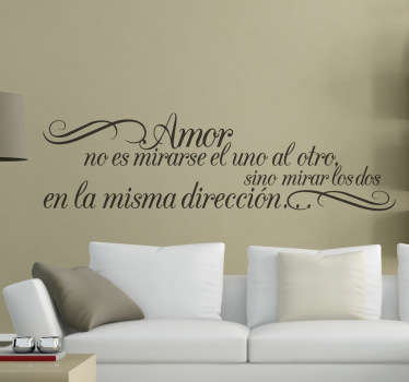 Vinilo decorativo misma dirección - TenVinilo