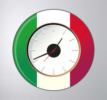 Sticker orologio muro Italia - TenStickers