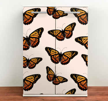 Vintage Monarch butterfly wing furniture decal - TenStickers