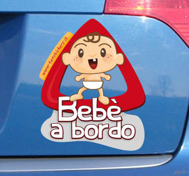 Sticker decorativo bimbo a bordo - TenStickers