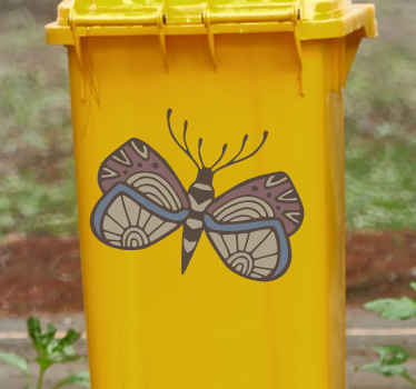 Bonita pegatina de mariposa para decoración de contenedores de basura. Es fácil de aplicar y la leva se quita con facilidad. Es fácil de aplicar y duradero.