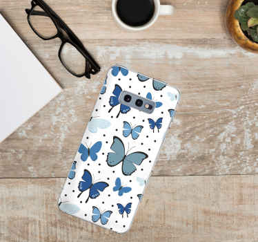 Sticker para Samsung Mariposas azules volando - TenVinilo