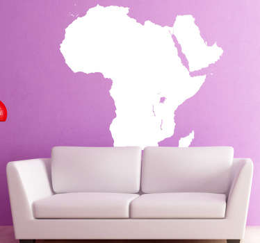 Sticker silhouette carte Afrique - TenStickers