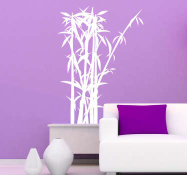 Sticker silhouette tiges bambou - TenStickers