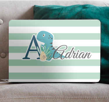 Cute Dinosaur Design laptop skin - TenStickers