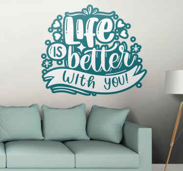Inspirerend tekstontwerp quotes sticker - TenStickers