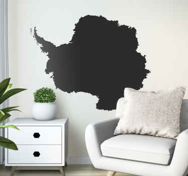 Antarctica Map Silhouette Wall Sticker - TenStickers