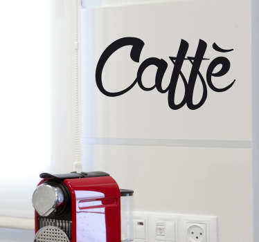 Sticker decorativo logo caffè - TenStickers
