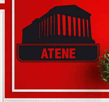 Sticker decorativo logo città Atene - TenStickers