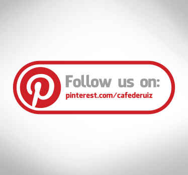 Adhesivo etiqueta tienda pinterest EN - TenVinilo